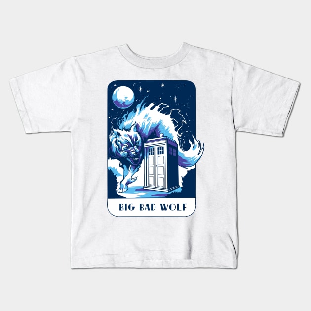 BIG BAD WOLF Kids T-Shirt by kookylove